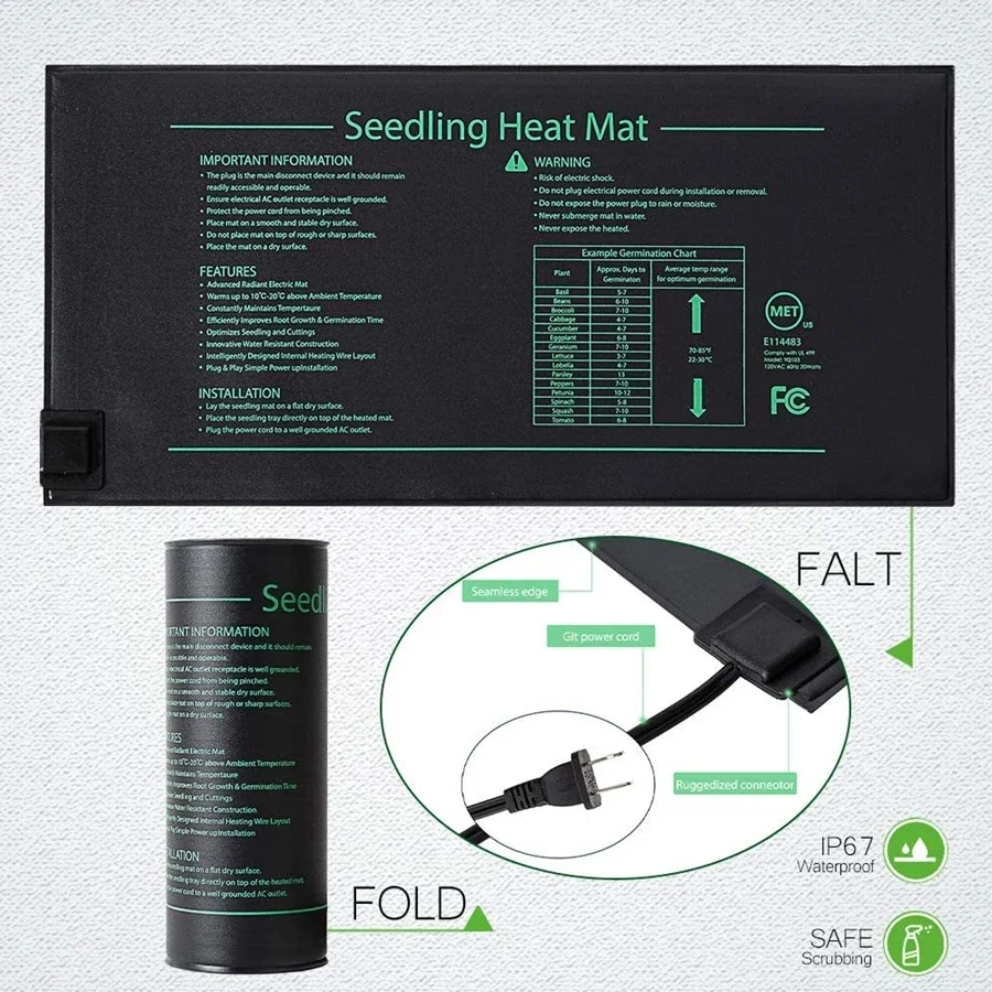 4 Sizes 220V EU Plug Seedling  - Seedling Heat Pad incelemesi ve fiyatı