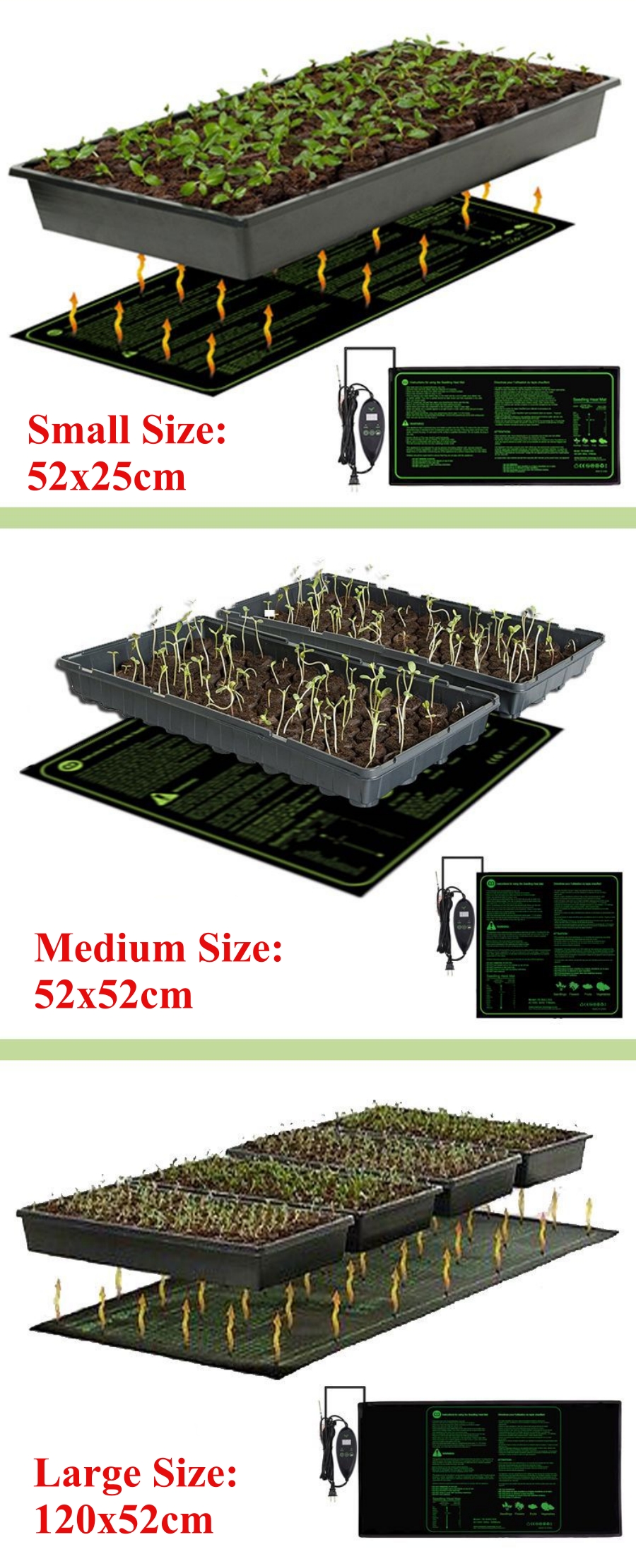 3 Sizes Upgrade Seedling Heat  - Seedling Heat Pad incelemesi ve fiyatı