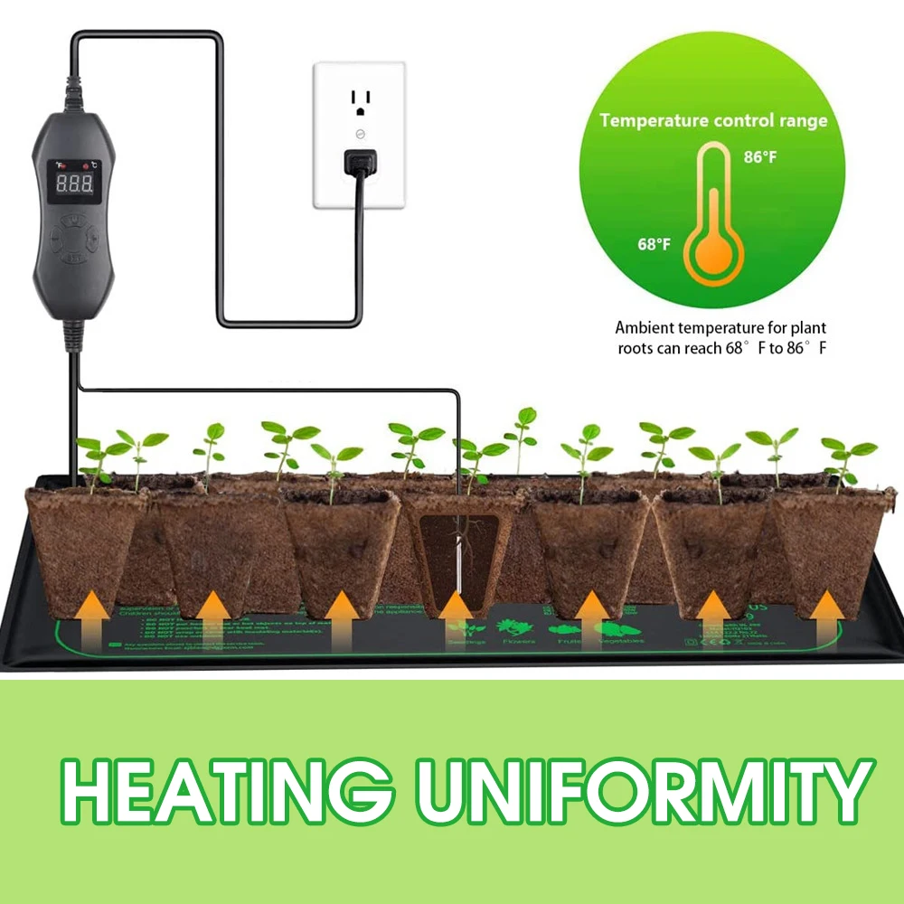 50W EU-US/UK/AU Adjustable The - Seedling Heat Pad incelemesi ve fiyatı